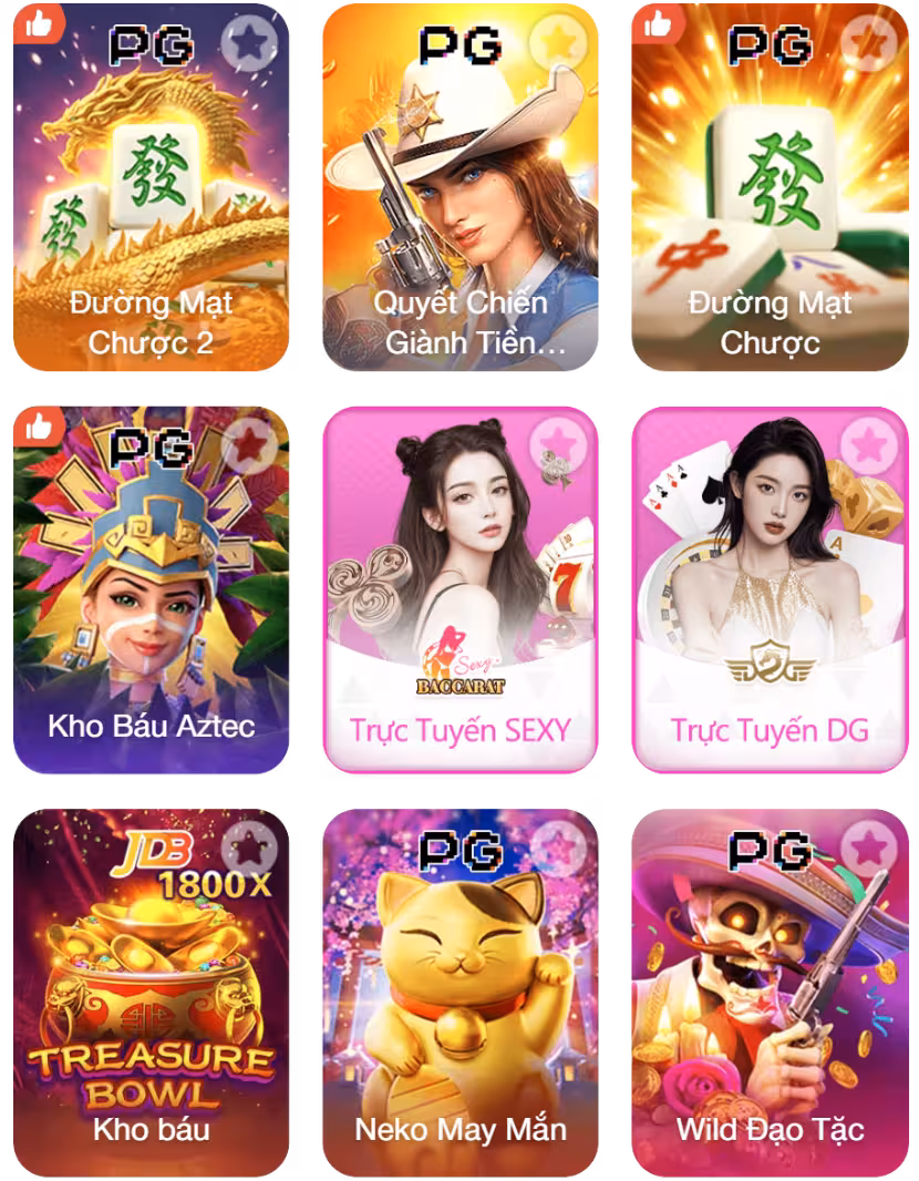 Các trò chơi hot tại EV9999